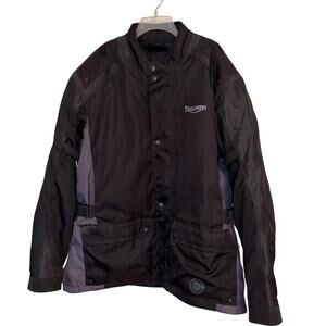 Triumph Tritex Motorcycle Winter Jacket Removable Quilted Lining Pads Men 3XL